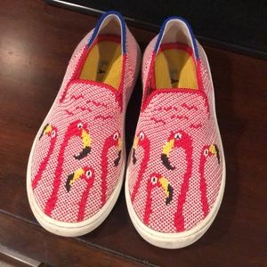 Rothy’s kids flamingo sneakers